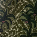Schumacher Agua De Coco Palm Tree Green Wallpaper