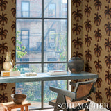 Schumacher Agua De Coco Sunbleached Ochre Wallpaper