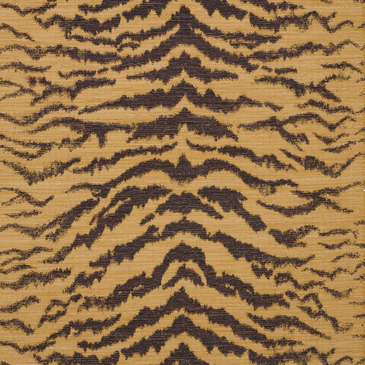 Schumacher Shivalik Hills Tiger Gold Fabric – DecoratorsBest