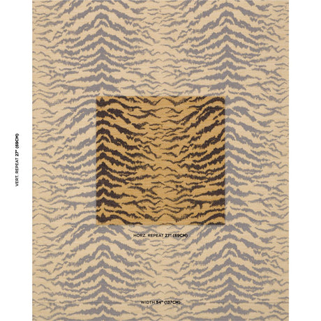 Schumacher Shivalik Hills Tiger Gold Fabric