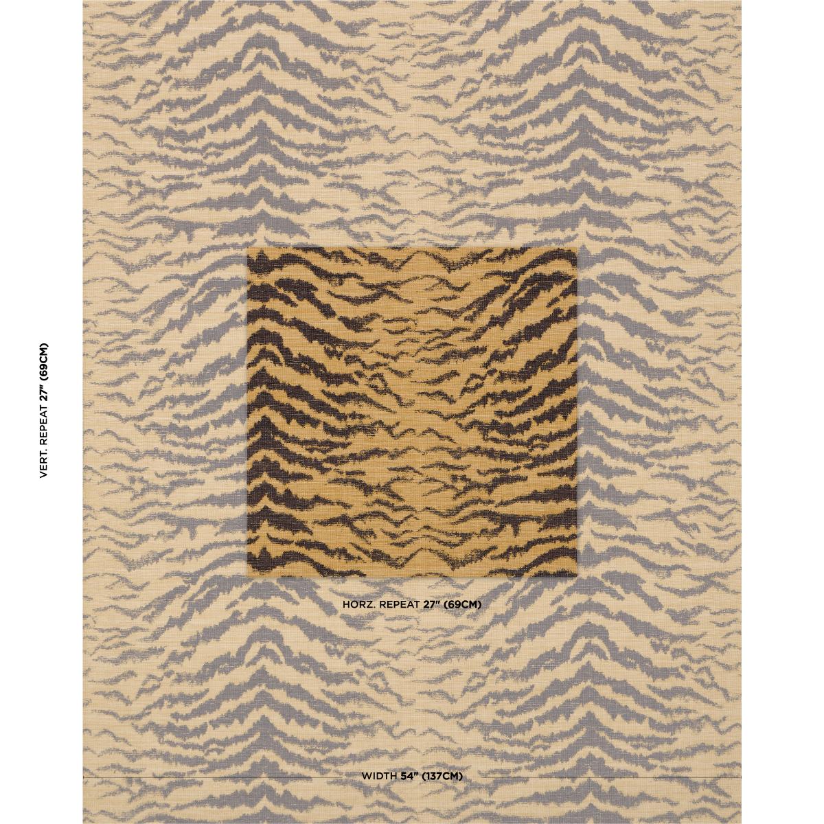 Schumacher Shivalik Hills Tiger Gold Fabric