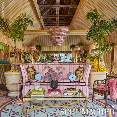 Schumacher Shivalik Hills Tiger Gold Fabric