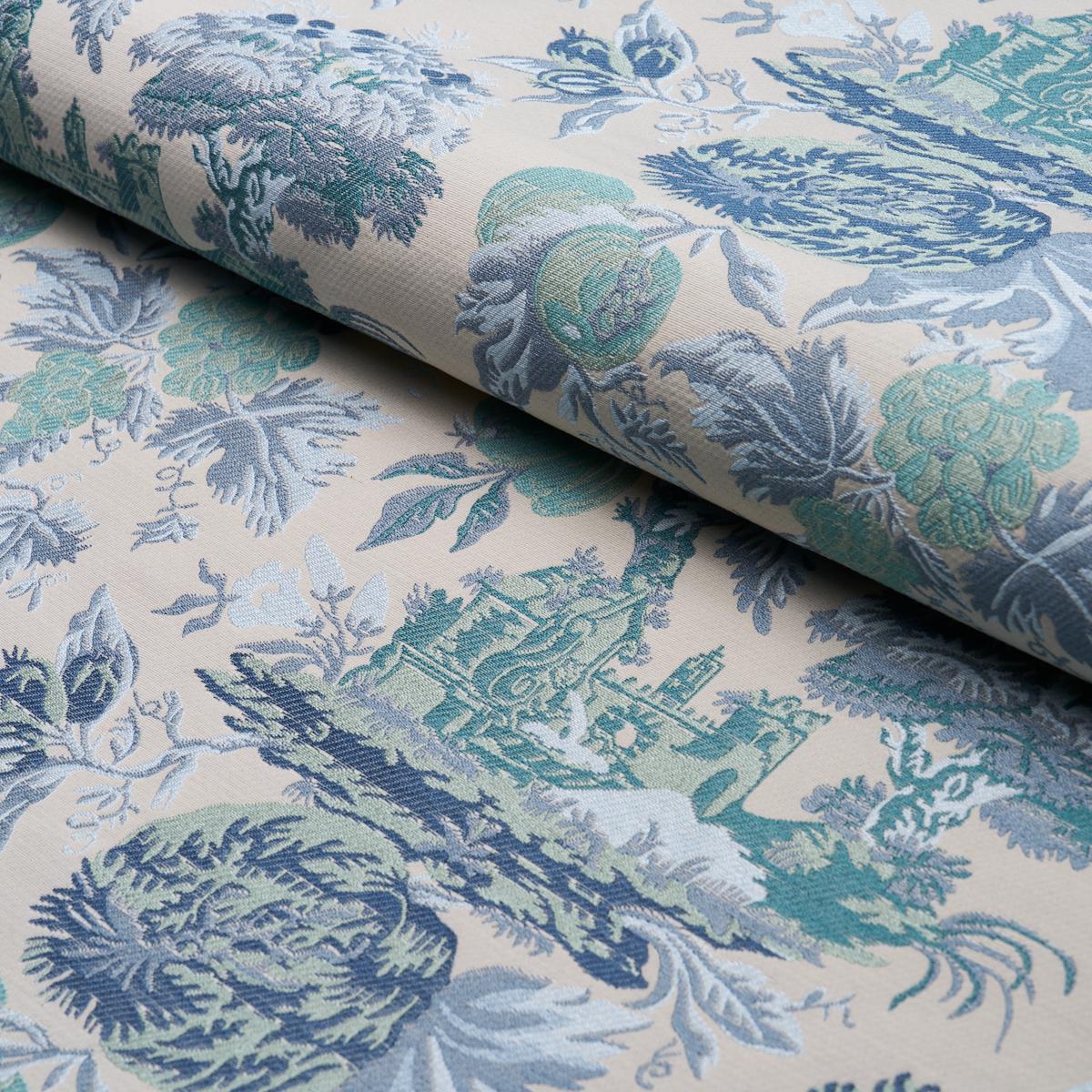 Schumacher Jardin De Louis Delft Fabric