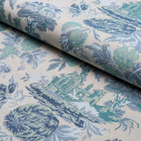 Schumacher Jardin De Louis Delft Fabric