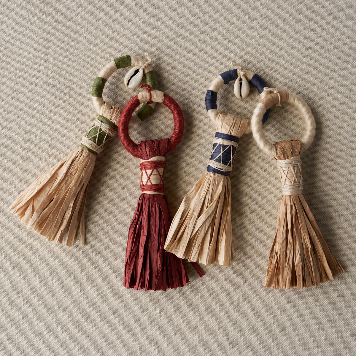 Schumacher Broom Tassel Cayenne Fabric