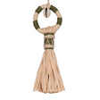 Schumacher Broom Tassel Palm Tree Green Fabric