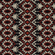 Schumacher Andean Tribute Embroidery Ruby Midnight Shadows Fabric