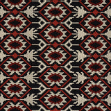 Schumacher Andean Tribute Embroidery Ruby Midnight Shadows Fabric