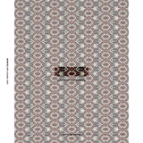 Schumacher Andean Tribute Embroidery Ruby Midnight Shadows Fabric