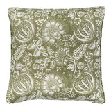 Schumacher Pomegranate Print Olive 20" x 20" Pillow