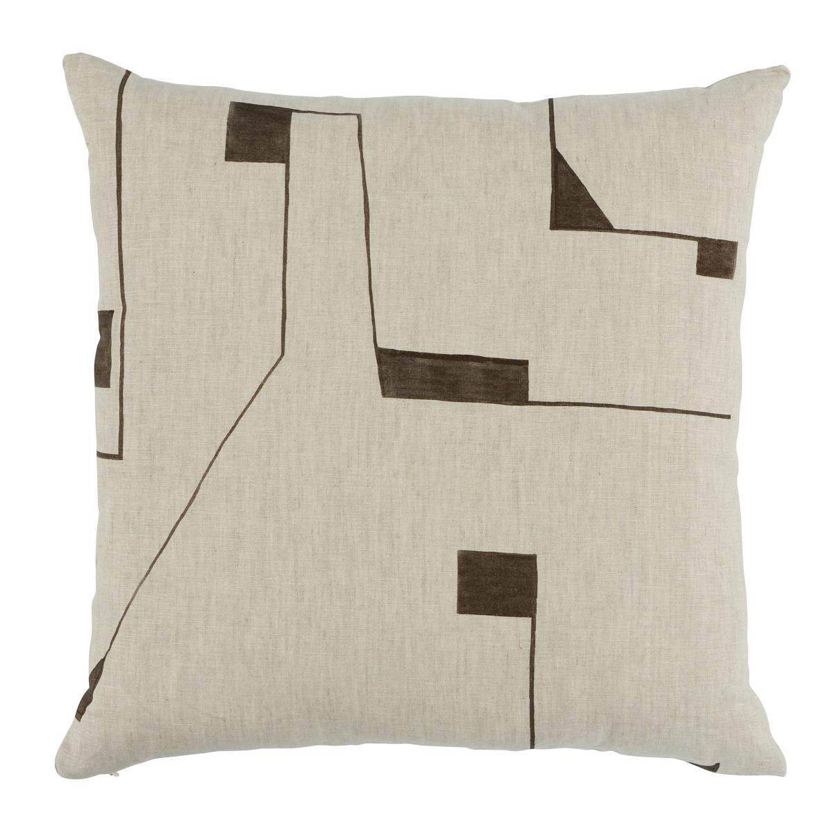 Schumacher Carbon 20" x 20" Circuit Pillow