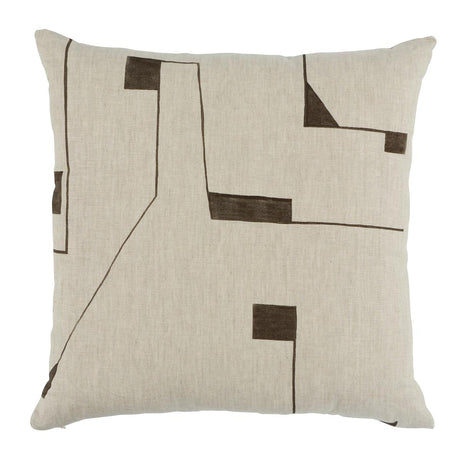 Schumacher Carbon 18" x 18" Circuit Pillow