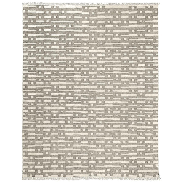 Schumacher Stone 8' x 10' Abstract Ikat Indoor/Outdoor Rug