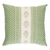 Schumacher Hyacinth I/O Leaf Green 18" x 18" Pillow