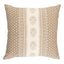 Schumacher Hyacinth I/O Neutral 18" x 18" Pillow