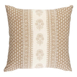 Schumacher Hyacinth I/O Neutral 22" x 22" Pillow