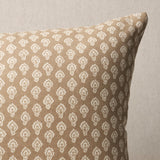 Schumacher Hyacinth I/O Neutral 22" x 22" Pillow