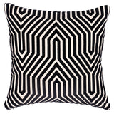 Schumacher Noir 18" x 18" Vanderbilt Velvet Pillow
