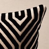 Schumacher Noir 18" x 18" Vanderbilt Velvet Pillow
