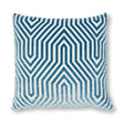 Schumacher Marine 18" x 18" Vanderbilt Velvet Pillow