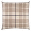 Schumacher Neutral 18" x 18" Montana Wool Plaid Pillow