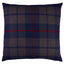 Schumacher Navy 18" x 18" Montana Wool Plaid Pillow