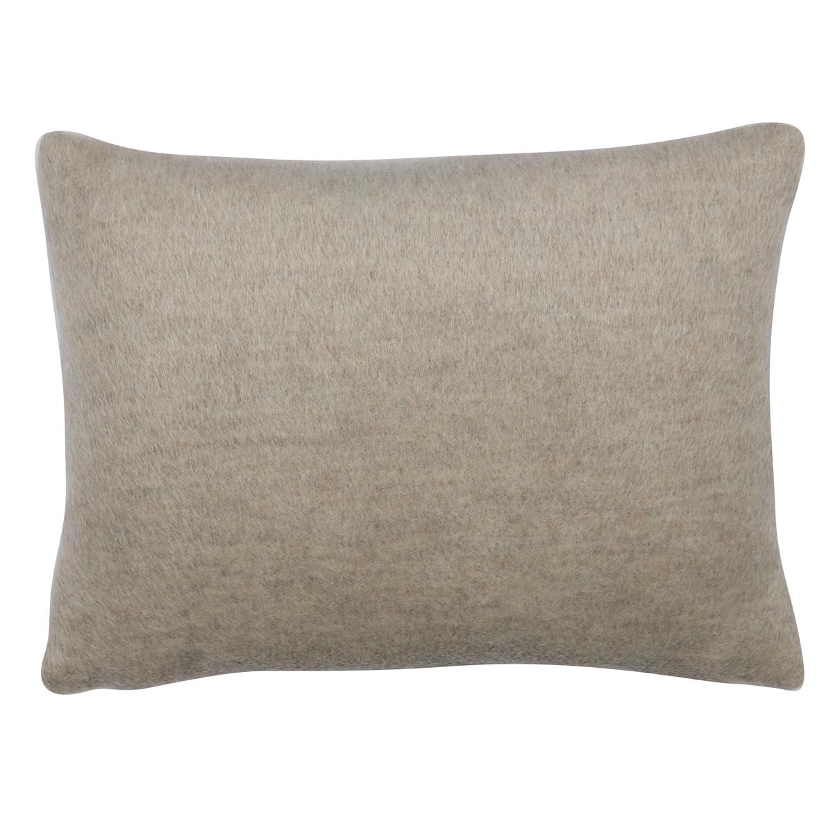 Schumacher Stone 16" x 12" Dixon Mohair Pillow