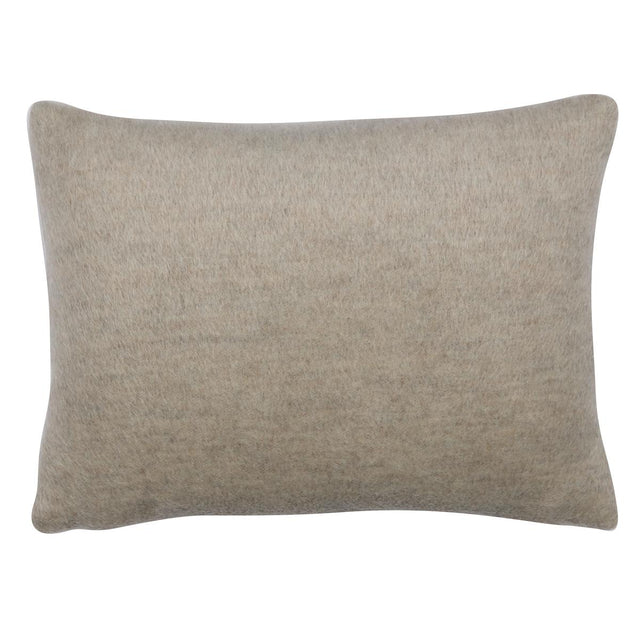Schumacher Stone 16" x 12" Dixon Mohair Pillow