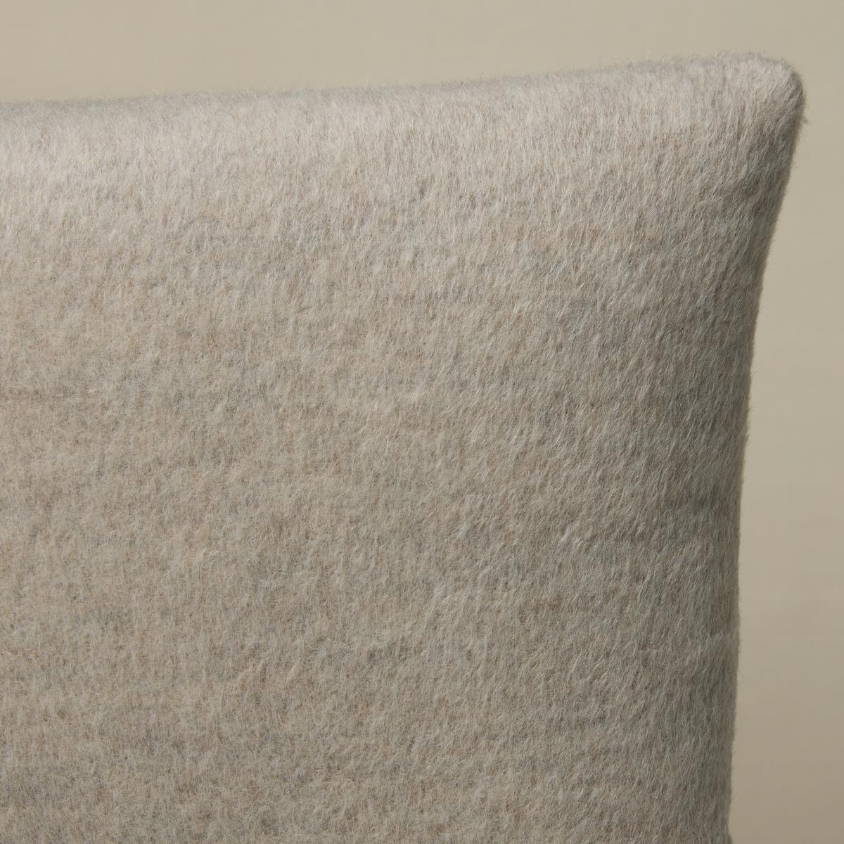 Schumacher Stone 18" x 12" Dixon Mohair Pillow