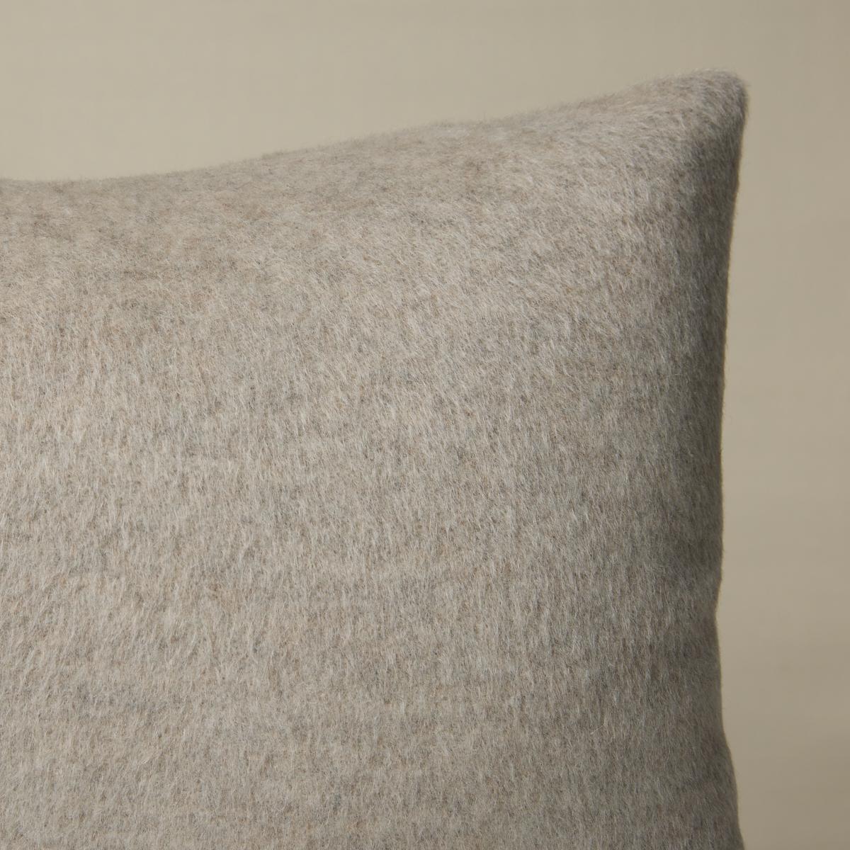 Schumacher Stone 24" x 12" Dixon Mohair Pillow
