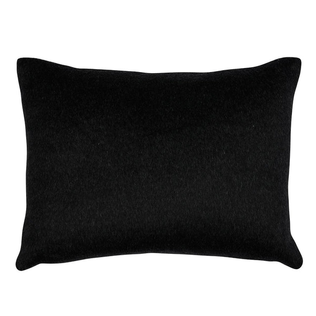 Schumacher Carbon 18" x 12" Dixon Mohair Pillow