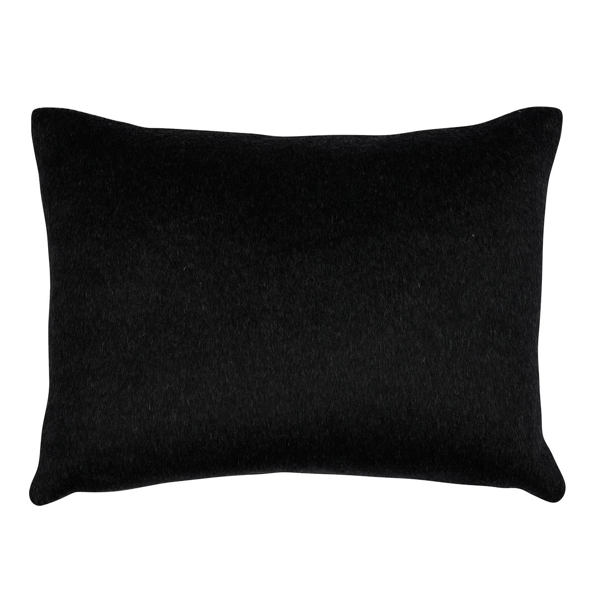 Schumacher Carbon 16" x 12" Dixon Mohair Pillow