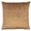 Schumacher Gold 18" x 18" Lisboa Velvet Pillow