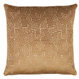 Schumacher Gold 22" x 22" Lisboa Velvet Pillow