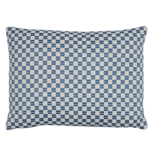 Schumacher Blue 18" x 12" Elkhart Pillow