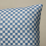 Schumacher Blue 24" x 12" Elkhart Pillow