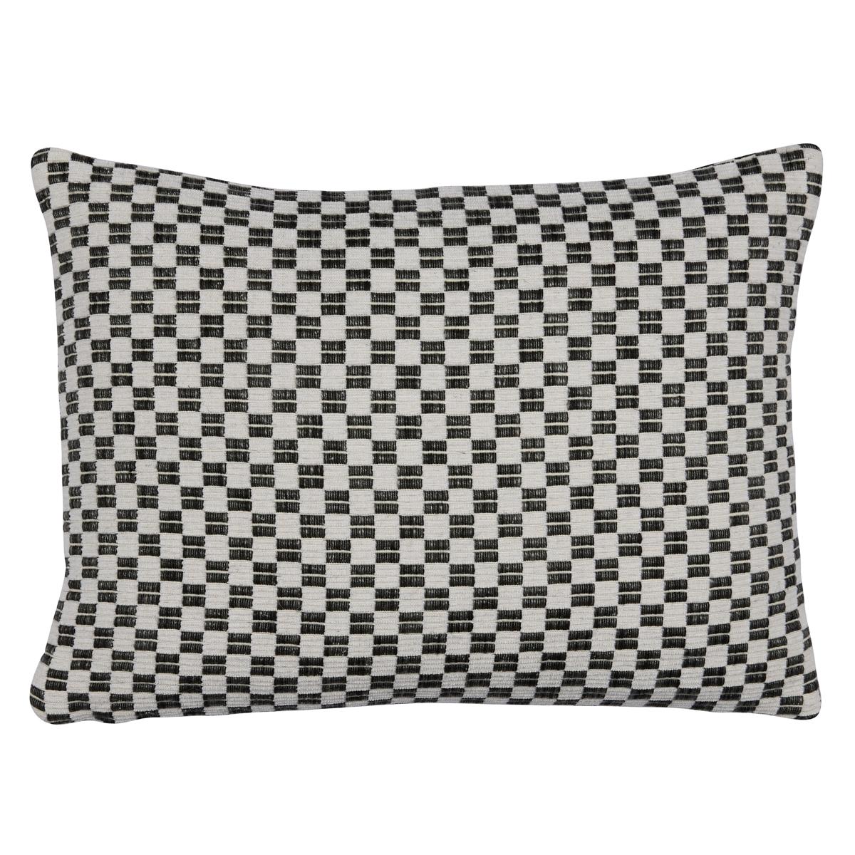 Schumacher Black 16" x 12" Elkhart Pillow