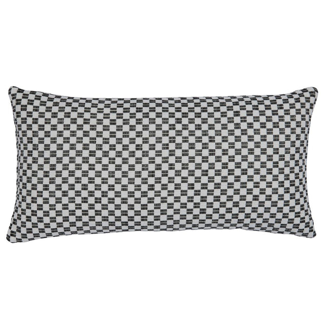 Schumacher Black 24" x 12" Elkhart Pillow