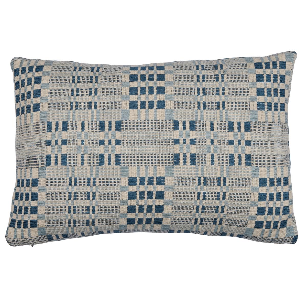 Schumacher Indigo 16" x 12" Brimfield Pillow