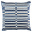 Schumacher Blue 22" x 22" Tierra Stripe Pillow