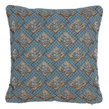 Schumacher Worcester Blue 20" x 20" Blair Silk Pingl Pillow
