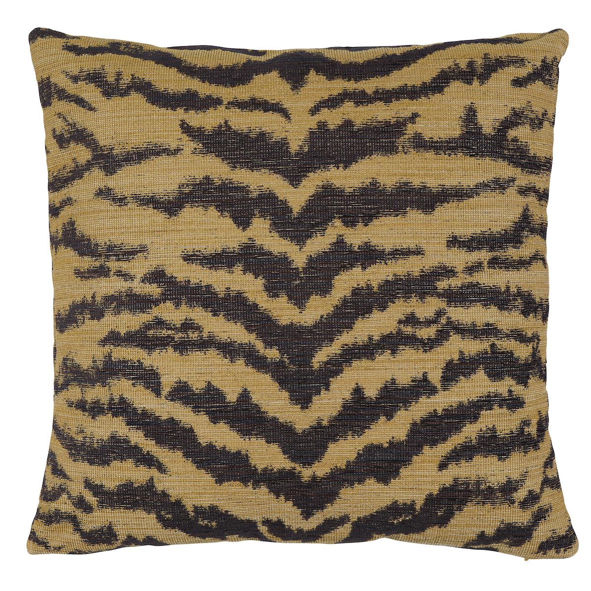 Schumacher Shivalik Hills Tiger Gold 18" x 18" Pillow
