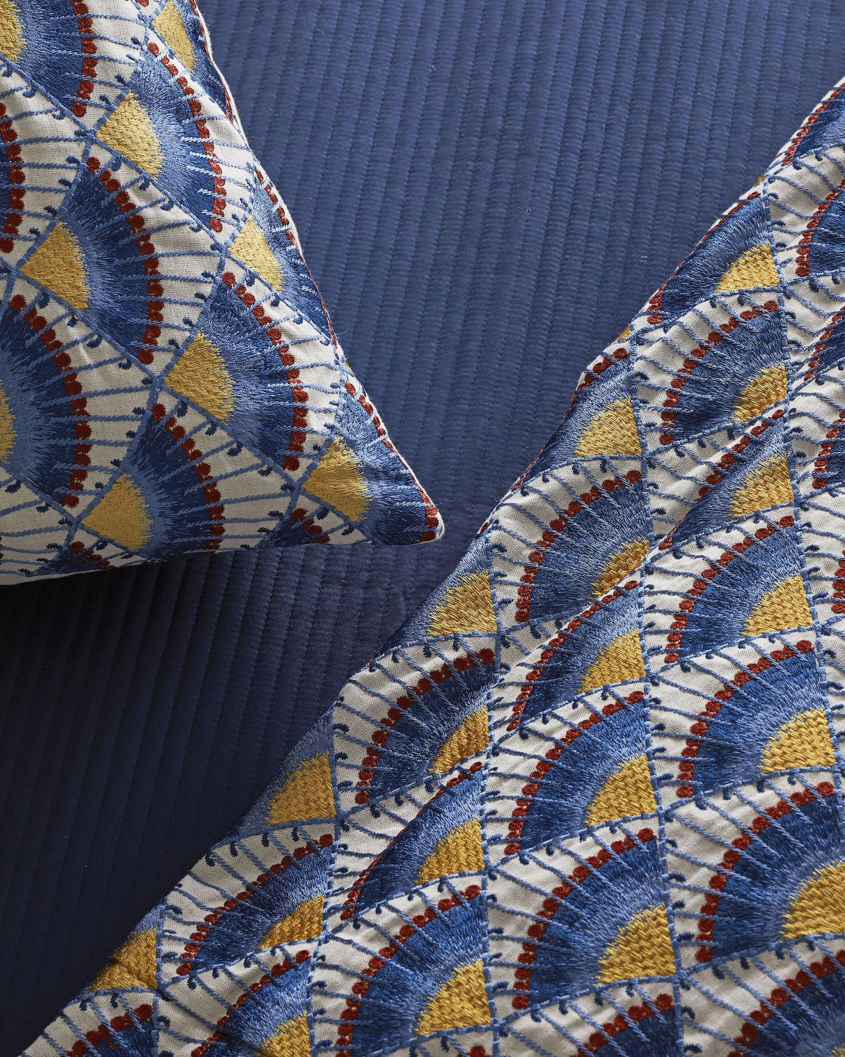 Ann Gish Blues 36x16 Maiolica Pillow