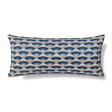 Ann Gish Blues 36x16 Maiolica Pillow