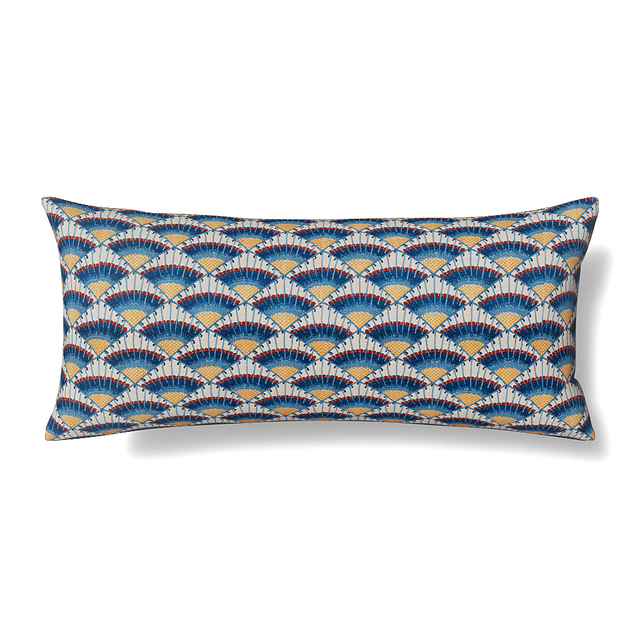Ann Gish Blues 36x16 Maiolica Pillow