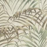 JF Fabrics 10015 Green/Brown/White (71) Wallpaper