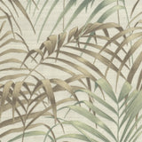 JF Fabrics 10015 Green/Brown/White (94) Wallpaper
