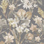 JF Fabrics 8202 Black/White/Bronze (42) Wallpaper