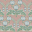 JF Fabrics 8202 Blush Pink/Sage/Green/Light Blue (42) Wallpaper