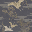 JF Fabrics 8248 Charcoal Grey/Gold/Beige/Tan (98) Wallpaper